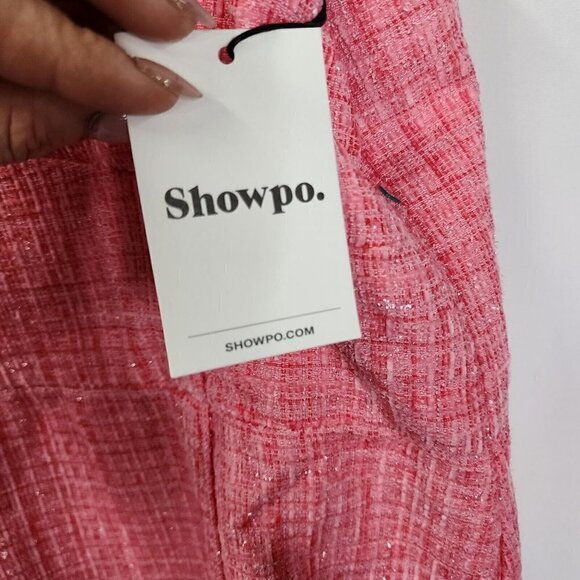 NEW Shopo Metallic Pink Barbie Barbiecore Bust Cup Babydoll Mini Dress 12 - Picture 8 of 15